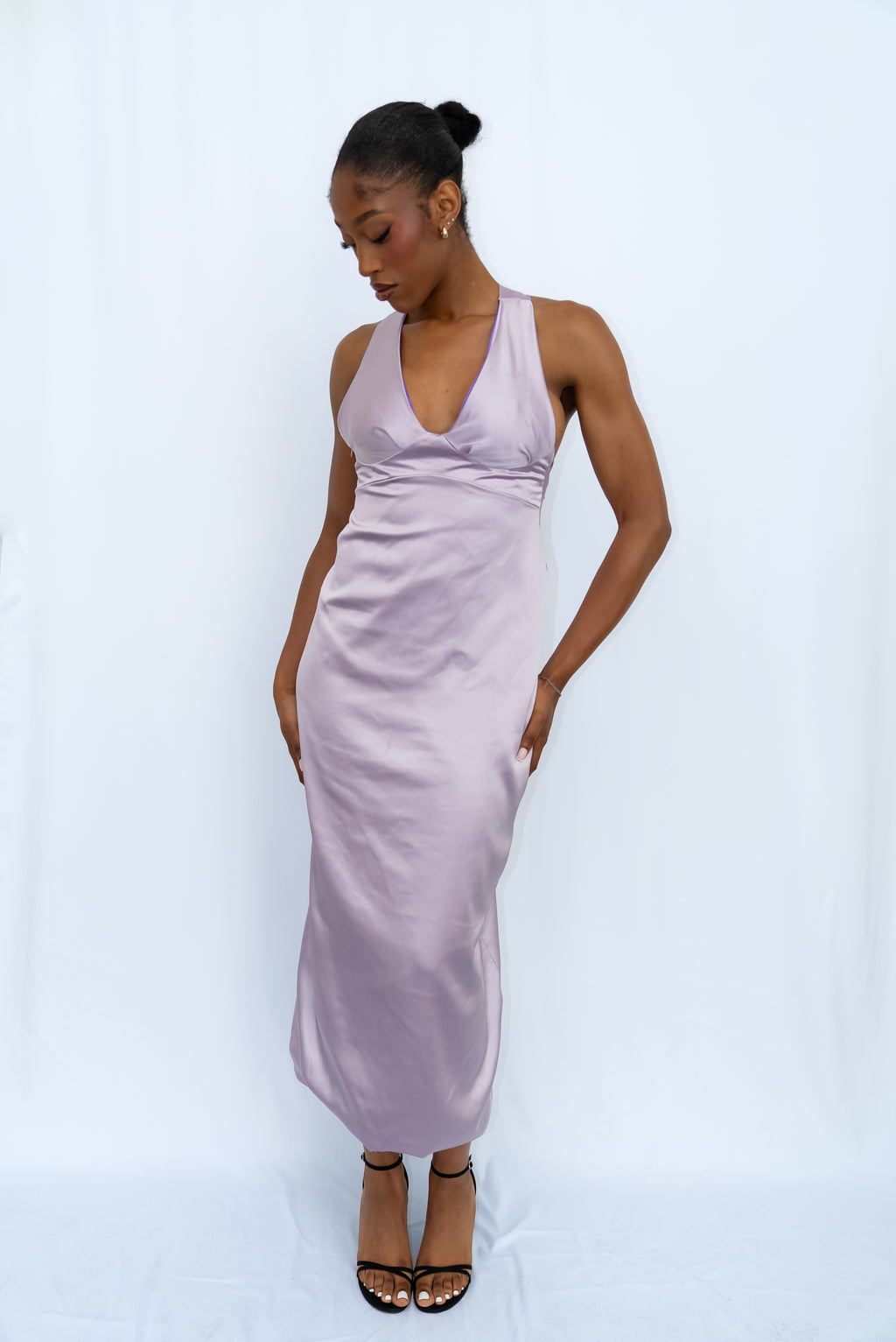 Oceania Satin Slip Dress